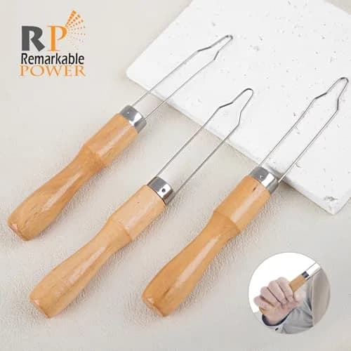 RP Remarkable Power 3 Pack Button Hook Assist Device with Easy-Grip Wooden | Arthritis & Elderly Friendly thumbnail 3