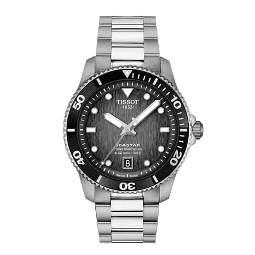 Tissot Seastar 1000 Swiss Powermatic 80 40mm Black Dial Unisex Watch | Water-Resistant 300m thumbnail 1