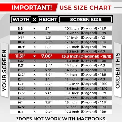 SightPro Magnetic Laptop Privacy Screen 13.3 Inch 16:10 | Patented Removable Filter thumbnail 8