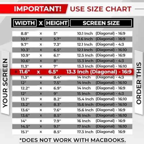 SightPro Magnetic Laptop Privacy Screen 13.3 Inch 16:9 | Patented Removable Filter Shield thumbnail 8