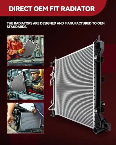 AUTOSITY CU2957 Radiator Replacement for Wrangler JK | Aluminum Core, Leak-Proof, Easy Install thumbnail 4