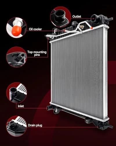 AUTOSITY CU2957 Radiator Replacement for Wrangler JK | Aluminum Core, Leak-Proof, Easy Install thumbnail 5