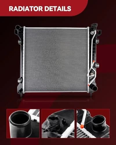 AUTOSITY CU2957 Radiator Replacement for Wrangler JK | Aluminum Core, Leak-Proof, Easy Install thumbnail 3
