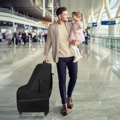 YOREPEK Padded Car Seat Travel Bag for Airplane with Wheels | Durable, Water-Resistant, Fits Most Convertible Car Seats thumbnail 7