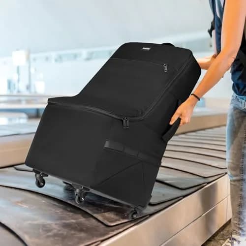 YOREPEK Padded Car Seat Travel Bag for Airplane with Wheels | Durable, Water-Resistant, Fits Most Convertible Car Seats thumbnail 8