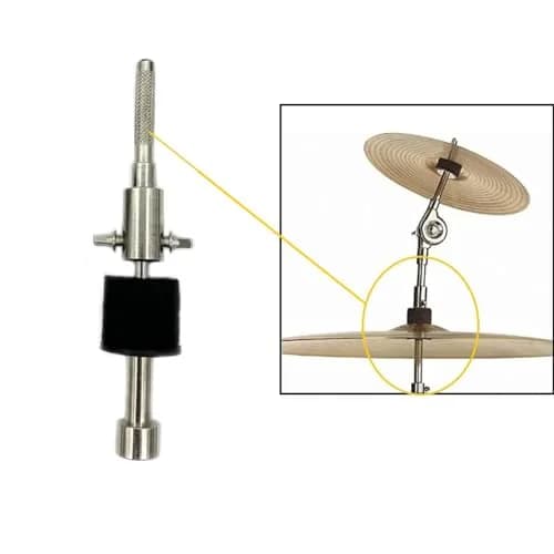 TUOREN Cymbal Boom Arm Stacker Attachment with Multi-Clamp, 10.2 inch Adjustable Cymbal Arm Holder and 6.6 inch Straight Cymbal Stacker for 8mm Cymbal Stand Tops Mount (Black 10) thumbnail 4