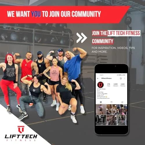 Lift Tech Fitness PRO 20'' Lifting Wrist Wraps - Black & Silver Support for Heavy Lifting (120 chars) thumbnail 8