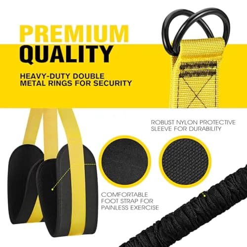 Ayombo Adjustable Resistance Bands Set for Pull Up Bar, Home Gym Workout Equipment Exercise Bands for Muscle Training, Stretching, 1.33 kg (2.95 lb) thumbnail 4