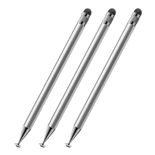 SKYPIA Silver 3 Pack Stylus Pen for Touch Screen | Precise, Stylish & Compatible with iPhone, Android & iPads thumbnail 1