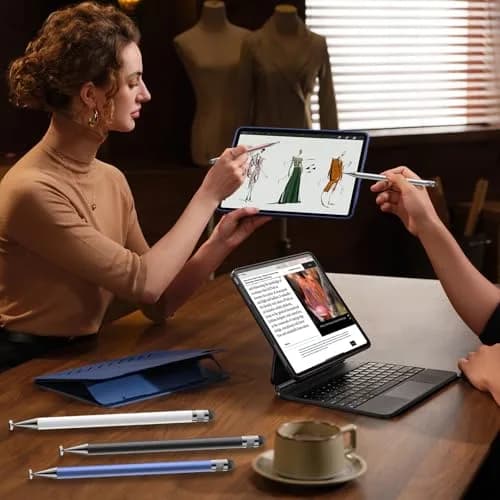 SKYPIA Silver 3 Pack Stylus Pen for Touch Screen | Precise, Stylish & Compatible with iPhone, Android & iPads thumbnail 7