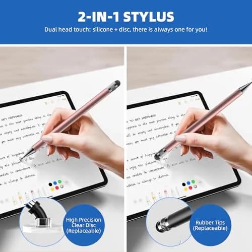 SKYPIA Silver 3 Pack Stylus Pen for Touch Screen | Precise, Stylish & Compatible with iPhone, Android & iPads thumbnail 3