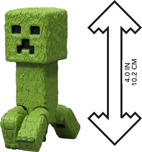 Mattel Minecraft Creeper Action Figure & Accessories Set 10.16cm (4-inch) | Posable Video Game Collectible thumbnail 5