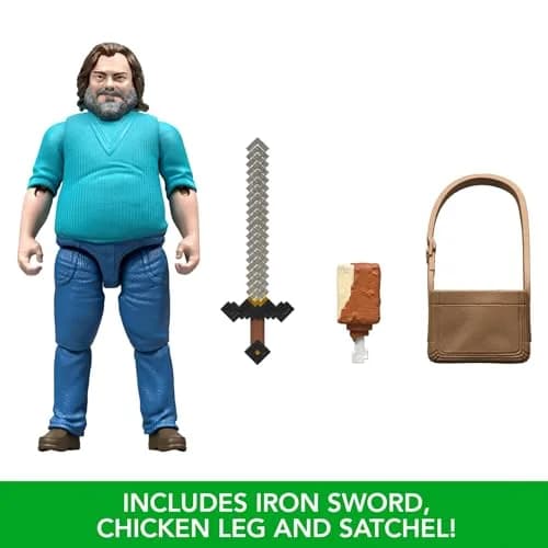 Mattel Minecraft Action Figure & Accessories Set (4 inches / 10.16 cm) | Authentic Movie Collectible thumbnail 4