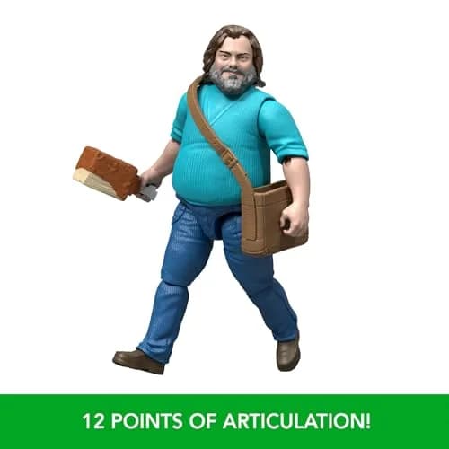 Mattel Minecraft Action Figure & Accessories Set (4 inches / 10.16 cm) | Authentic Movie Collectible thumbnail 5