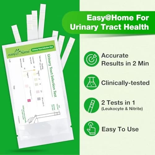 Easy@Home UTI Test Strips 5 Pack | Accurate Home Urinary Tract Test Kit for Women Men thumbnail 4