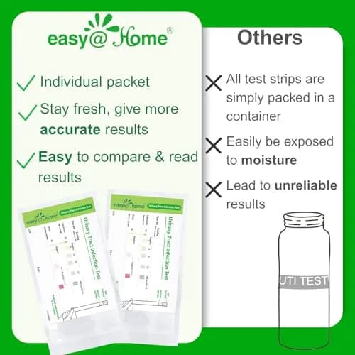 Easy@Home UTI Test Strips 5 Pack | Accurate Home Urinary Tract Test Kit for Women Men thumbnail 7