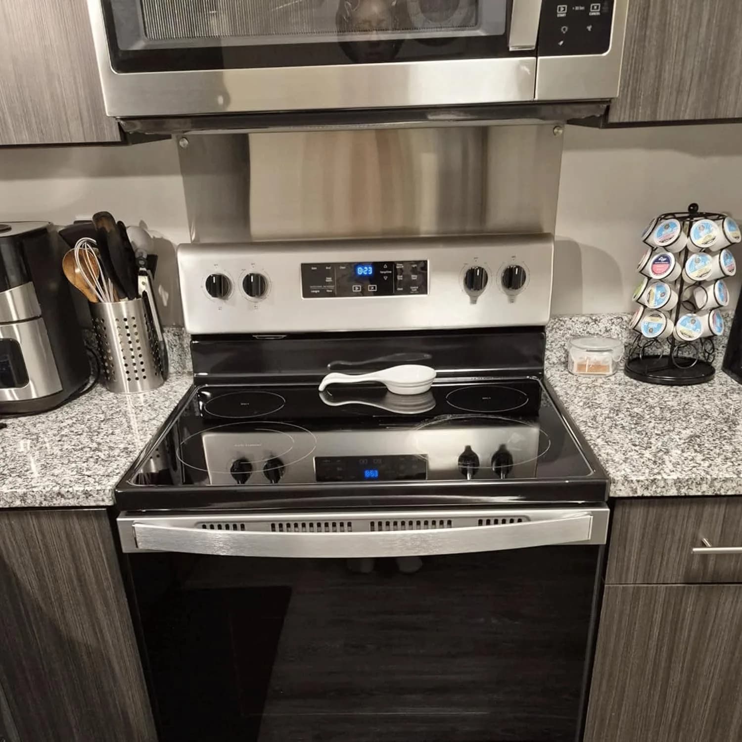 TUTU Stainless Steel Stove Backsplash 24" x 30" | Reversible Ultra Flat Splatter Guard - view 8