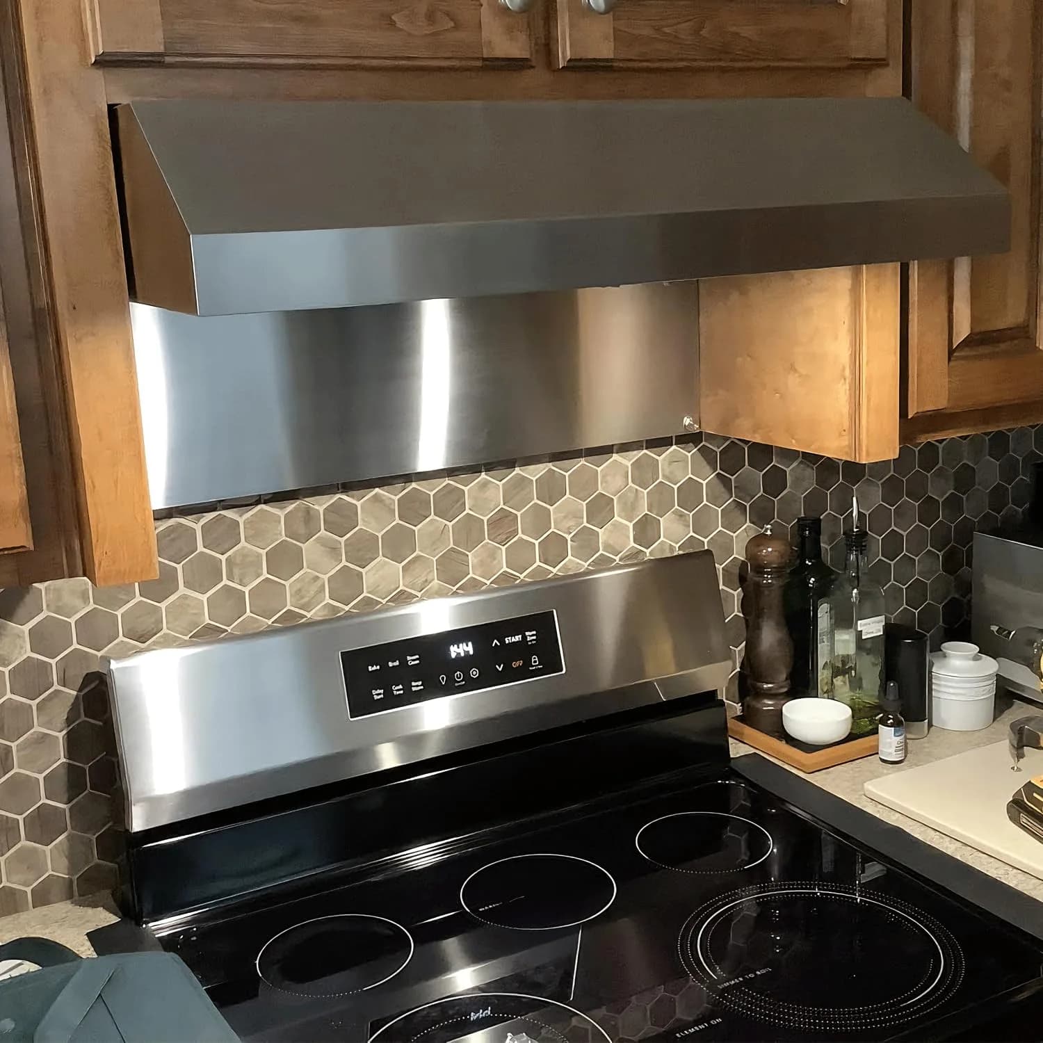 TUTU Stainless Steel Stove Backsplash 24" x 30" | Reversible Ultra Flat Splatter Guard - view 9