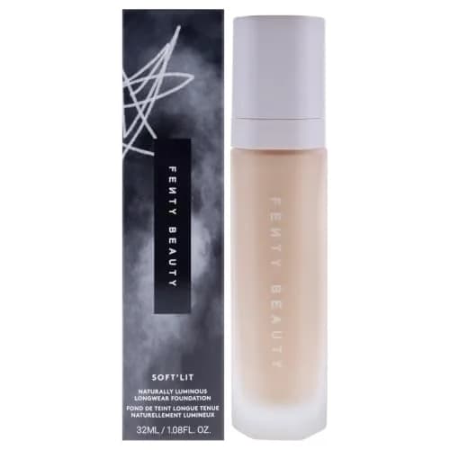 FENTY BEAUTY Soft Lit Naturally Luminous Longwear Foundation 140 Light Warm Yellow | Hydrating, Sweat-Resistant, Golden Hour Glow thumbnail 1