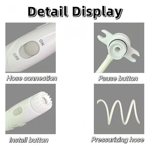 Yooreps Replacement Hose and Handle for Waterpik WP-100 WP-140 Series | Compatible with WP-660 WP-900 Models thumbnail 2
