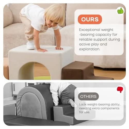 BanaSuper Kids Foam Climbing Blocks Playset 7pcs | Indoor Soft Toy for Toddlers thumbnail 6