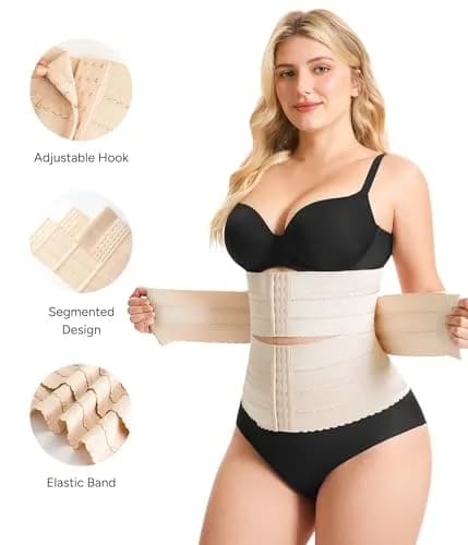 Nebility Waist Trainer for Women Corset Shapewear S | Tummy Control & Back Support thumbnail 2