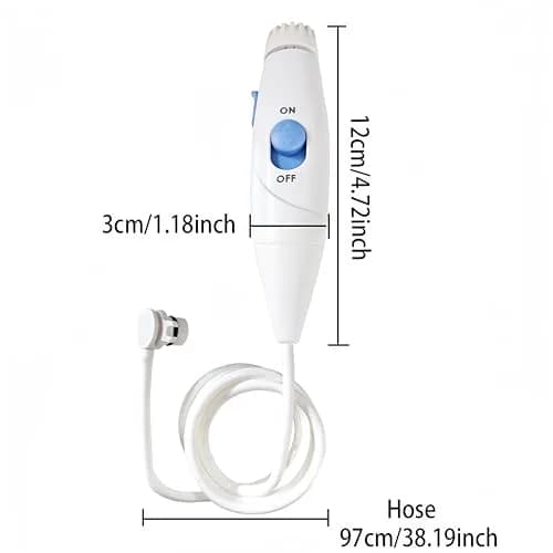 Yooreps Replacement Hose and Handle for Waterpik WP-100 WP-140 Series 11.5cm (4.53") Blue | Compatible Oral Irrigator Part thumbnail 3