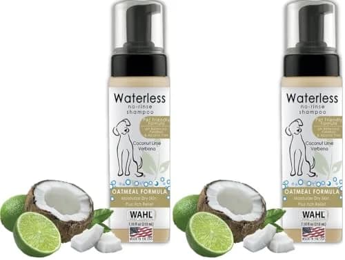 Wahl Waterless Oatmeal & Coconut Lime Verbena Pet Shampoo 420ml (14.2 Fl Oz) | No-Rinse Formula for Dogs, Cats & Horses thumbnail 1