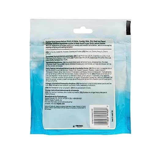 Kaytee Bird Greens Treat for All Pet Birds, 1 oz (Pack of 2) | Natural Foraging Blend with Chia Seed & Kale thumbnail 2