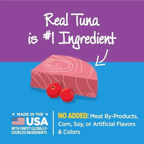 Wellness Kittles Crunchy Cat Treats Tuna & Cranberry Flavor 4 oz (Pack of 2) | Grain-Free Dental Aid thumbnail 4