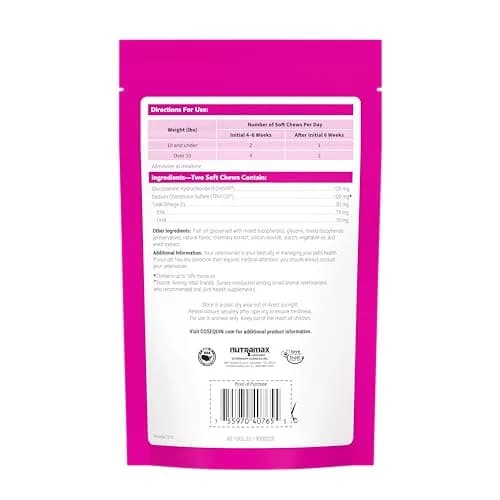 Nutramax Cosequin for Cats Joint Health Supplement Soft Chews, 120 Count (60 Count Pack of 2) | Supports Joint, Skin & Coat Health thumbnail 2