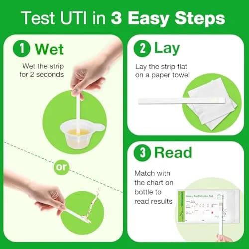 Easy@Home 3 Pack Urinary Tract Infection Test Strips for Women | Accurate & Reliable Home UTI Detection thumbnail 5