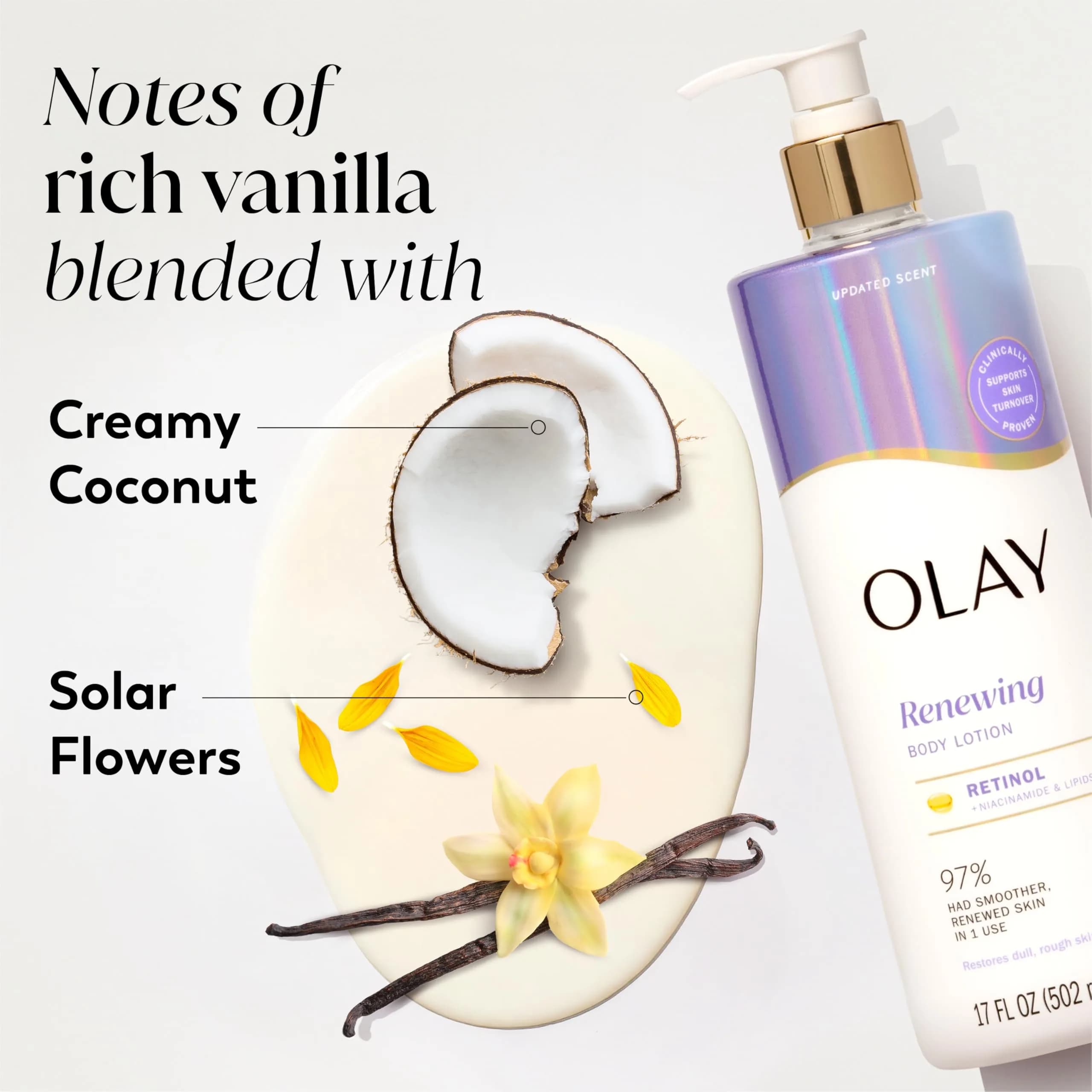 Olay Smoothing Body Lotion with Retinol Serum, 17 fl oz (Pack of 1) | Achieve Visibly Smoother Skin - view 5