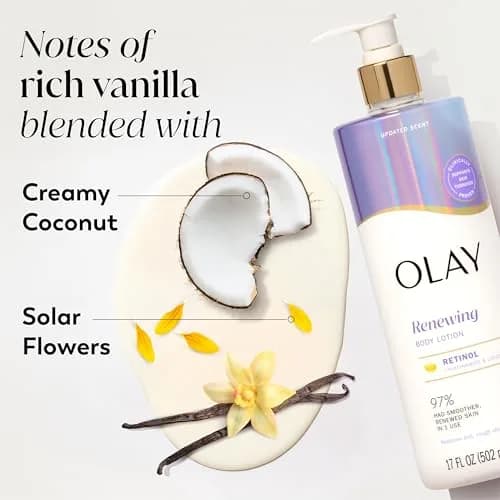 Olay Smoothing Body Lotion with Retinol Serum 502ml (17 fl oz) | Visibly Smoother Skin, 24hr Moisture, Vitamin B3 thumbnail 5