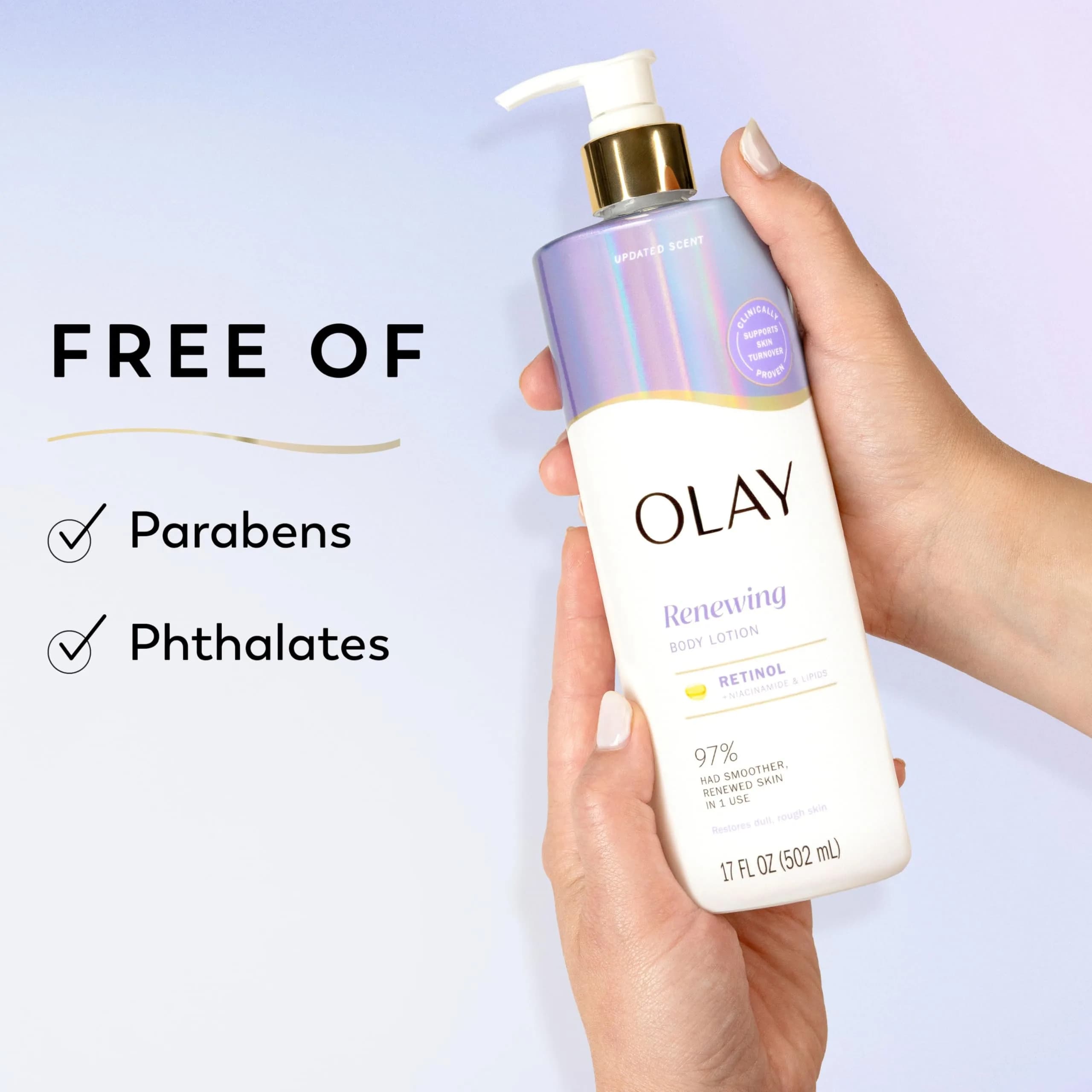 Olay Smoothing Body Lotion with Retinol Serum, 17 fl oz (Pack of 1) | Achieve Visibly Smoother Skin - view 7