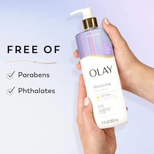 Olay Smoothing Body Lotion with Retinol Serum 502ml (17 fl oz) | Visibly Smoother Skin, 24hr Moisture, Vitamin B3 thumbnail 7