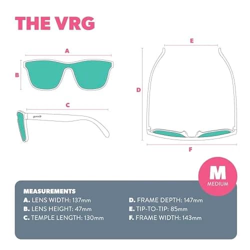 goodr Voight-Kampff Vision Polarized Sunglasses, Medium Sized | UV400 Protection, No Slip & No Bounce thumbnail 6