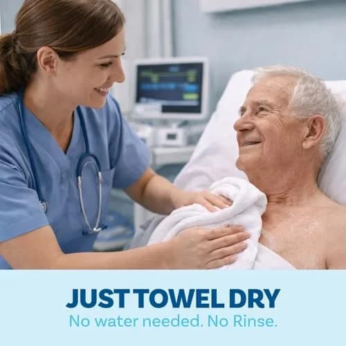 Scrubzz No Rinse Body Wash for Elderly 8.5 fl oz | Gentle Waterless Foam for Post Surgery & Travel thumbnail 7