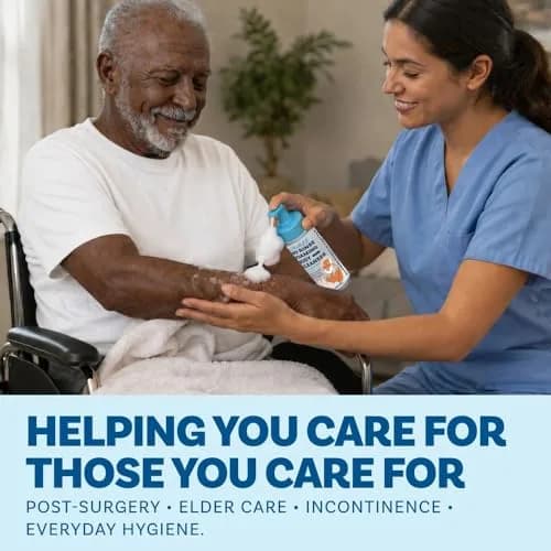 Scrubzz No Rinse Body Wash for Elderly 8.5 fl oz | Gentle Waterless Foam for Post Surgery & Travel thumbnail 4