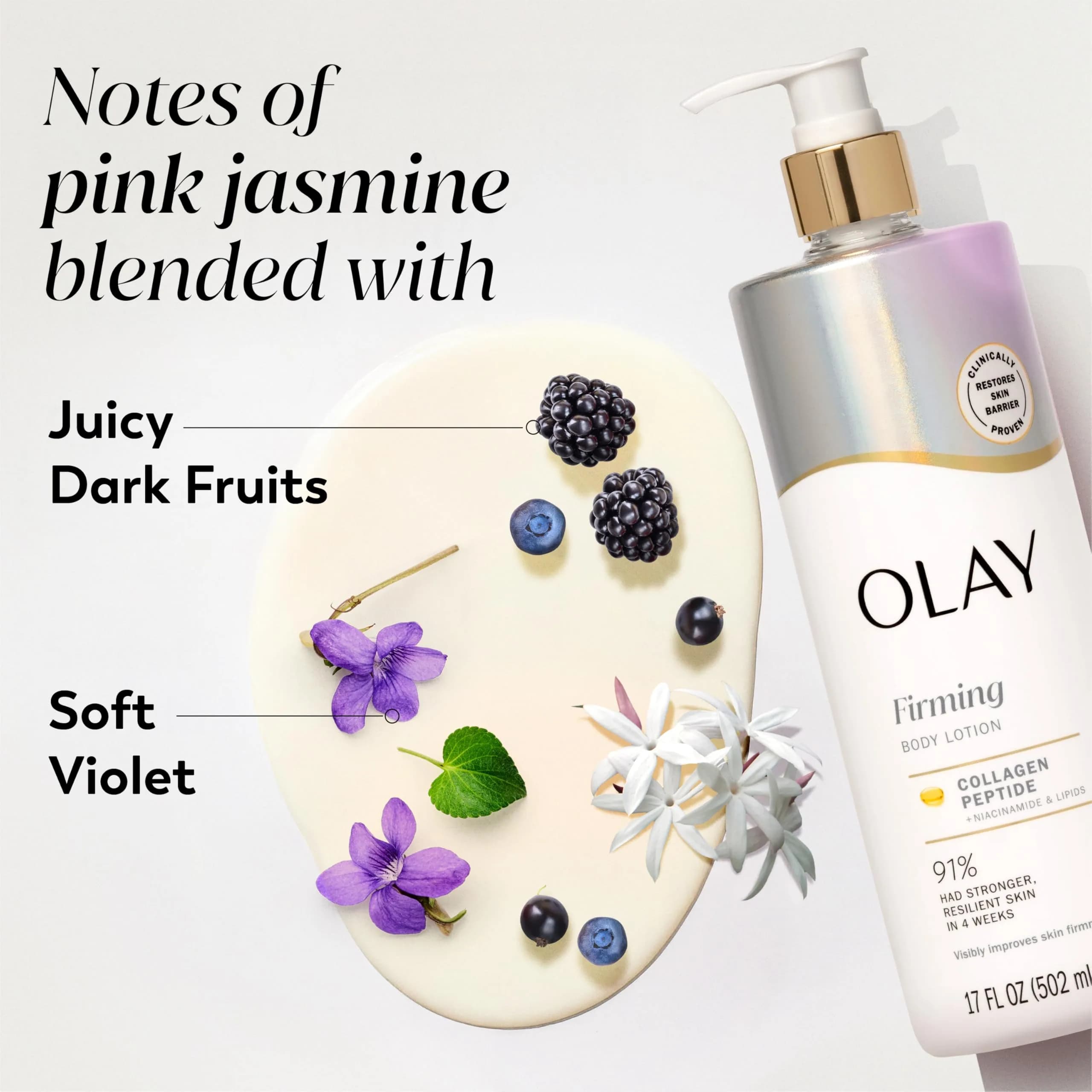 Olay Firming Body Lotion with Collagen Peptide Serum 492ml (17 fl oz) | Clinically Proven for Visibly Firmer Skin - view 5