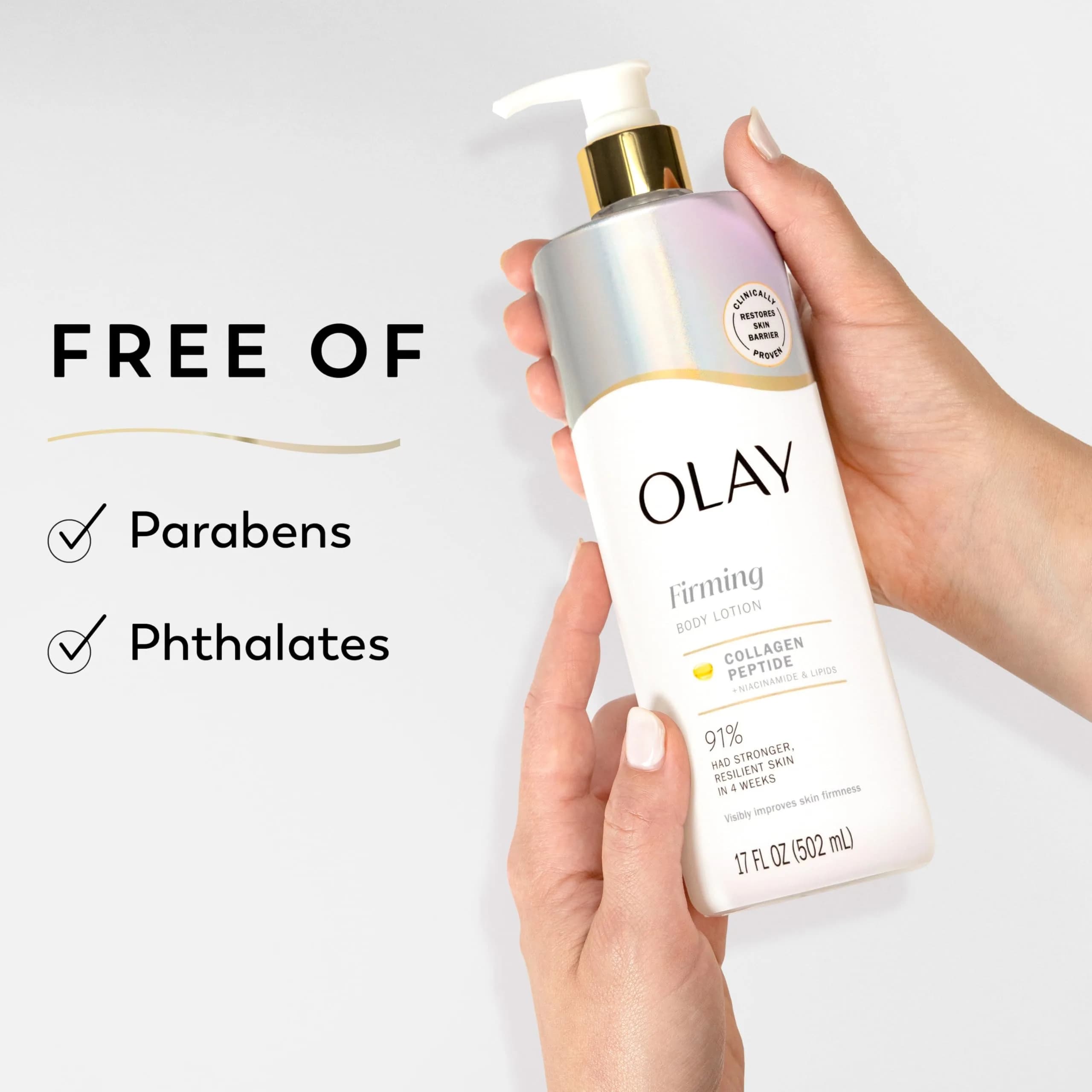 Olay Firming Body Lotion with Collagen Peptide Serum 492ml (17 fl oz) | Clinically Proven for Visibly Firmer Skin - view 7