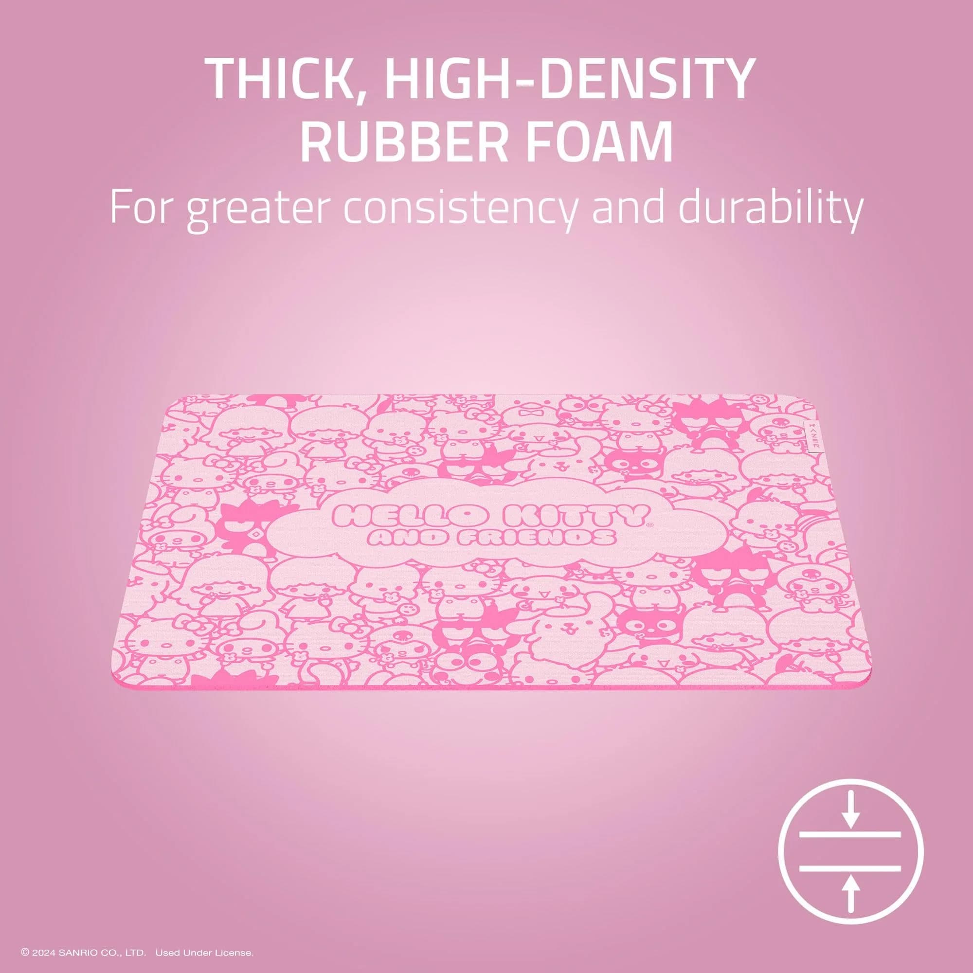 Razer Gigantus V2 Gaming Mouse Pad M Hello Kitty & Friends Edition | Textured Micro-Weave Cloth Surface - view 3