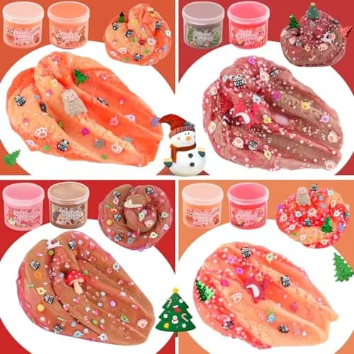 LAWOHO 6-Pack Forest Animal Slime Kit | Clear Butter Cloud Gift Set, 360ml (12.17 Fl Oz) thumbnail 4