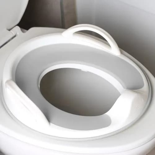Jool Baby Potty Training Seat for Boys and Girls With Handles, Fits Round & Oval Toilets, Non-Slip with Splash Guard (Gray) thumbnail 1