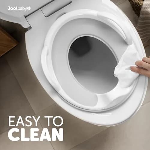 Jool Baby Potty Training Seat for Boys and Girls With Handles, Fits Round & Oval Toilets, Non-Slip with Splash Guard (Gray) thumbnail 6