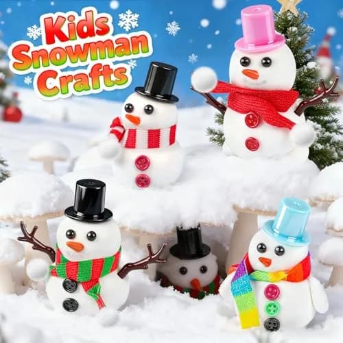 LAWOHO 6 Pack Snowman Slime & Clay Kit | ASTM-Tested Non-Toxic Toy Slime for Kids 3-12 thumbnail 4