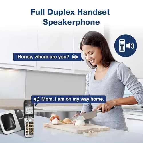 VTech DECT 6.0 Cordless Phone VG231 | Interference-Free Sound, Large Backlit Display, Big Buttons, Caller ID, Speakerphone thumbnail 3