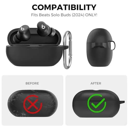 AHASTYLE Silicone Case for Beats Solo Buds (2024) | Shockproof & Dust-Resistant Earbud Case thumbnail 2