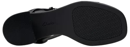 Clarks Women's Jaylan RaySandal Black Leather 6.5 | Classic Casual Comfort thumbnail 3