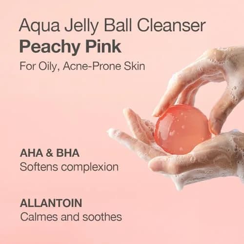 Naisture Be Bare Jelly Ball Cleanser for Dry & Sensitive Skin | Hydrating & Exfoliating Face Wash thumbnail 2